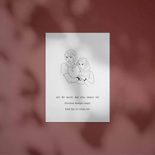 Karte: Ein bisschen weniger Angst.