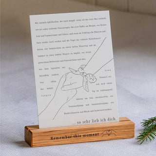 Kartenhalter Eiche mit Personalisierung