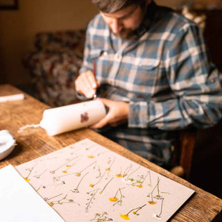 weare Forelsket DIY Kerzen getrocknete Blumen 