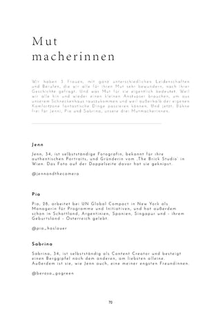 we are forelsket  Interviews zum Thema „mutig sein“